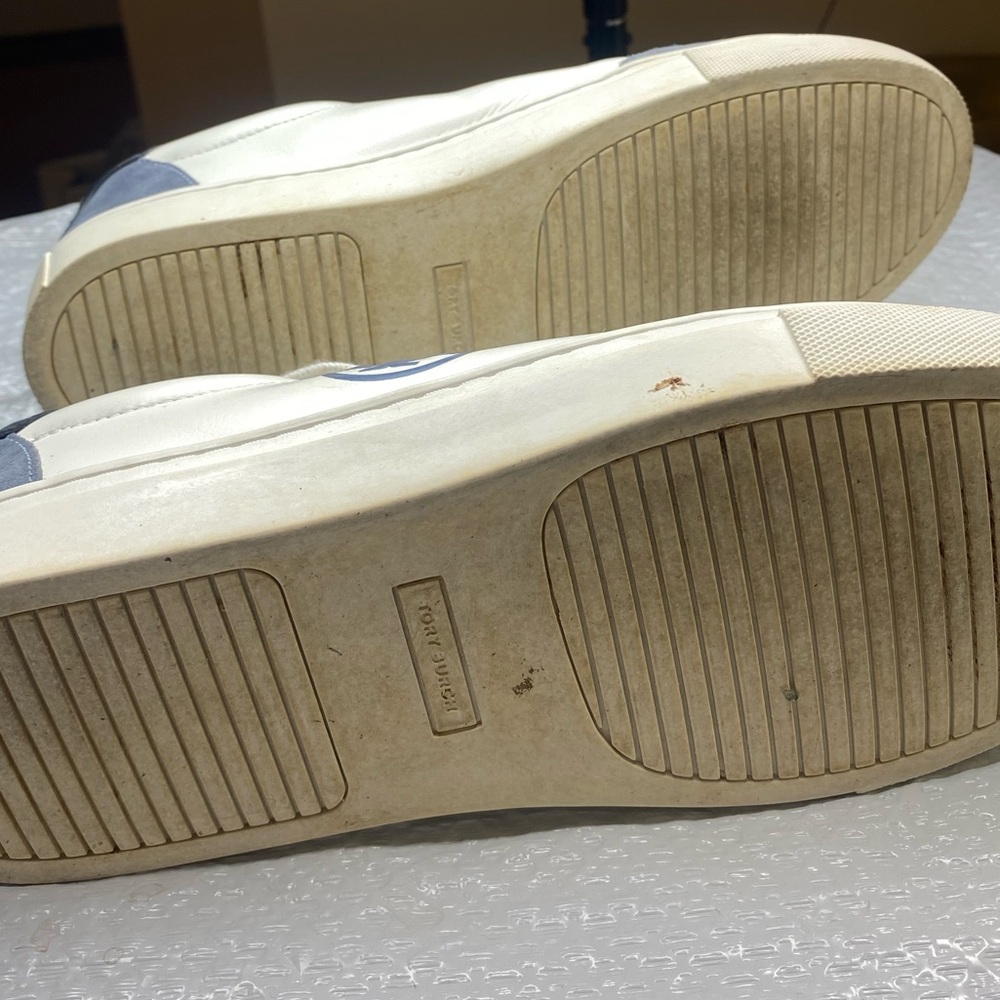 Tory Burch Women's Blue and White Sneakers - Picture 11 of 11